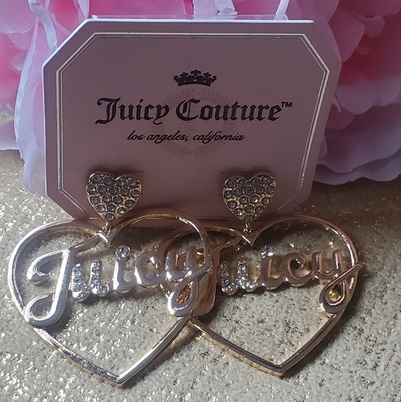 Juicy Couture Heart Earrings - Picture 6 of 9